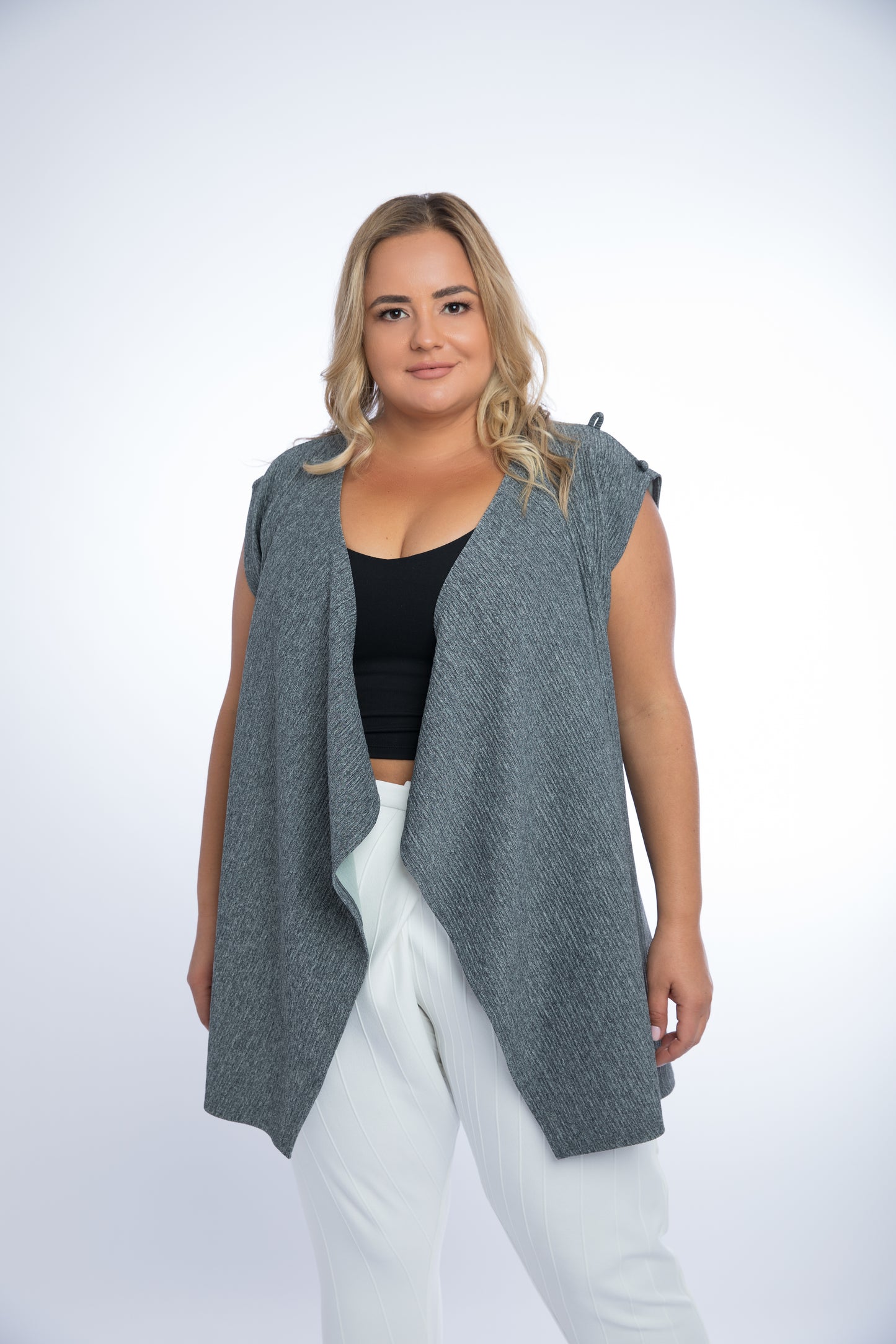 Aisha Long Vest Plus Size