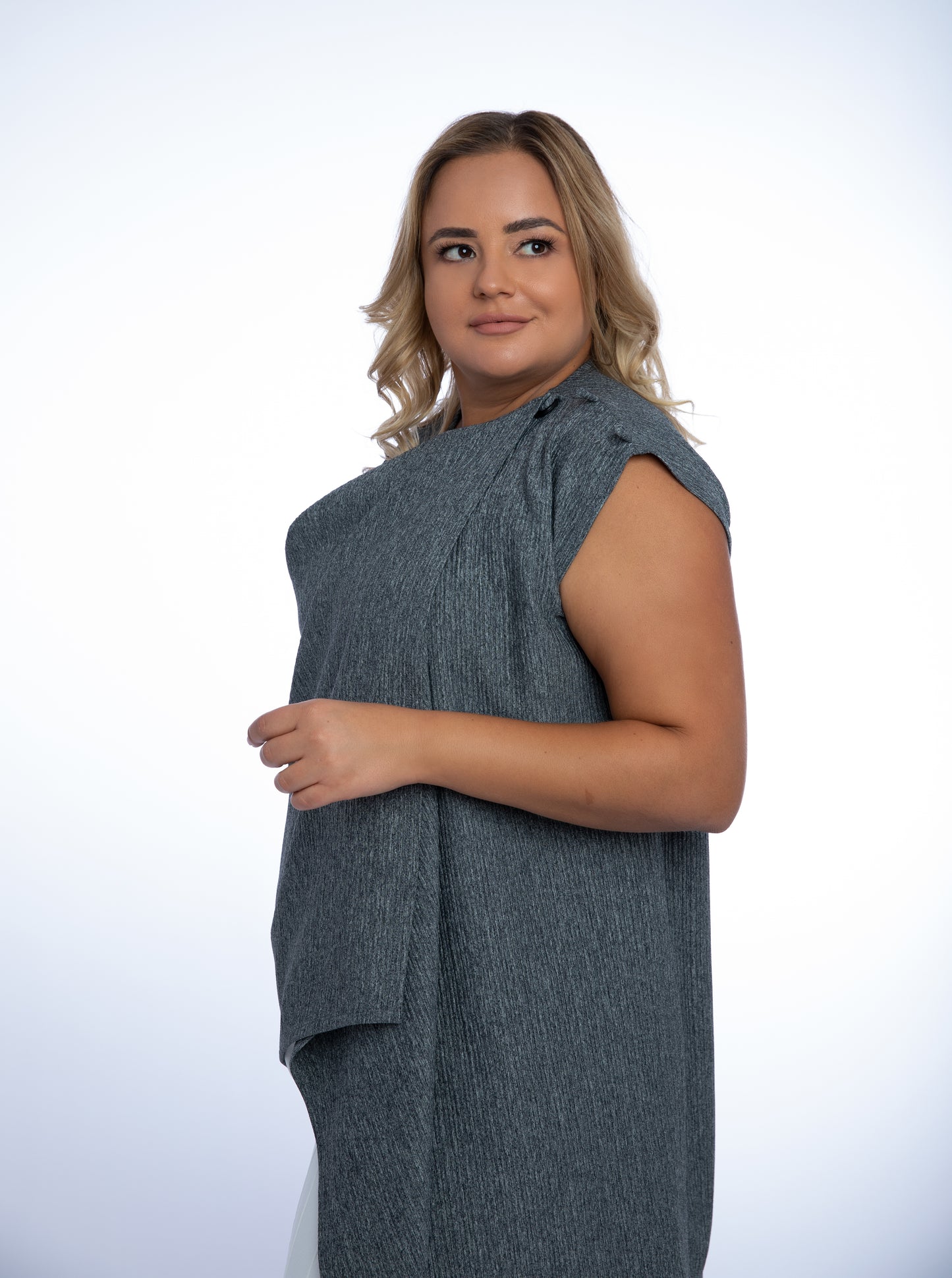 Aisha Long Vest Plus Size