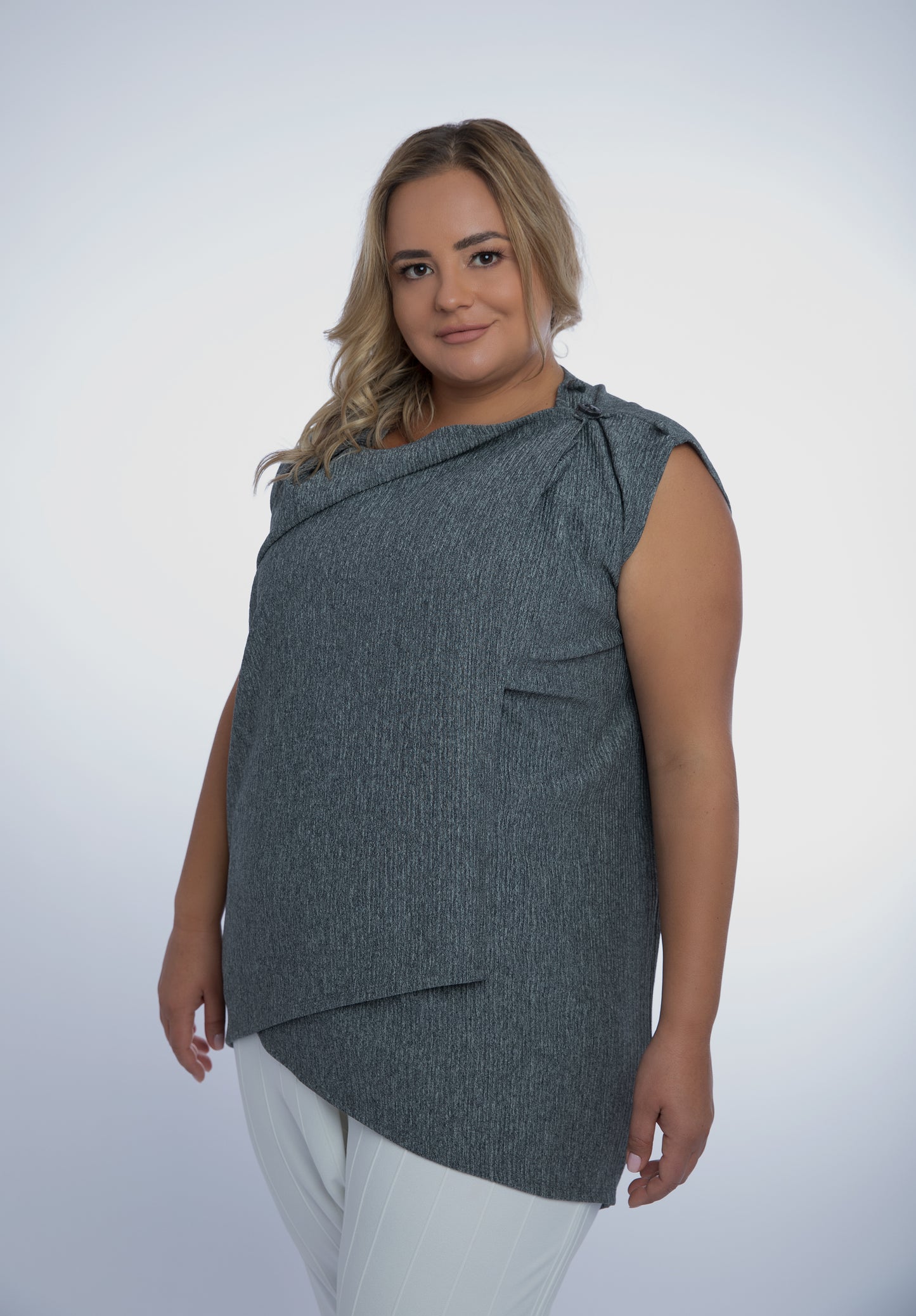 Aisha Long Vest Plus Size