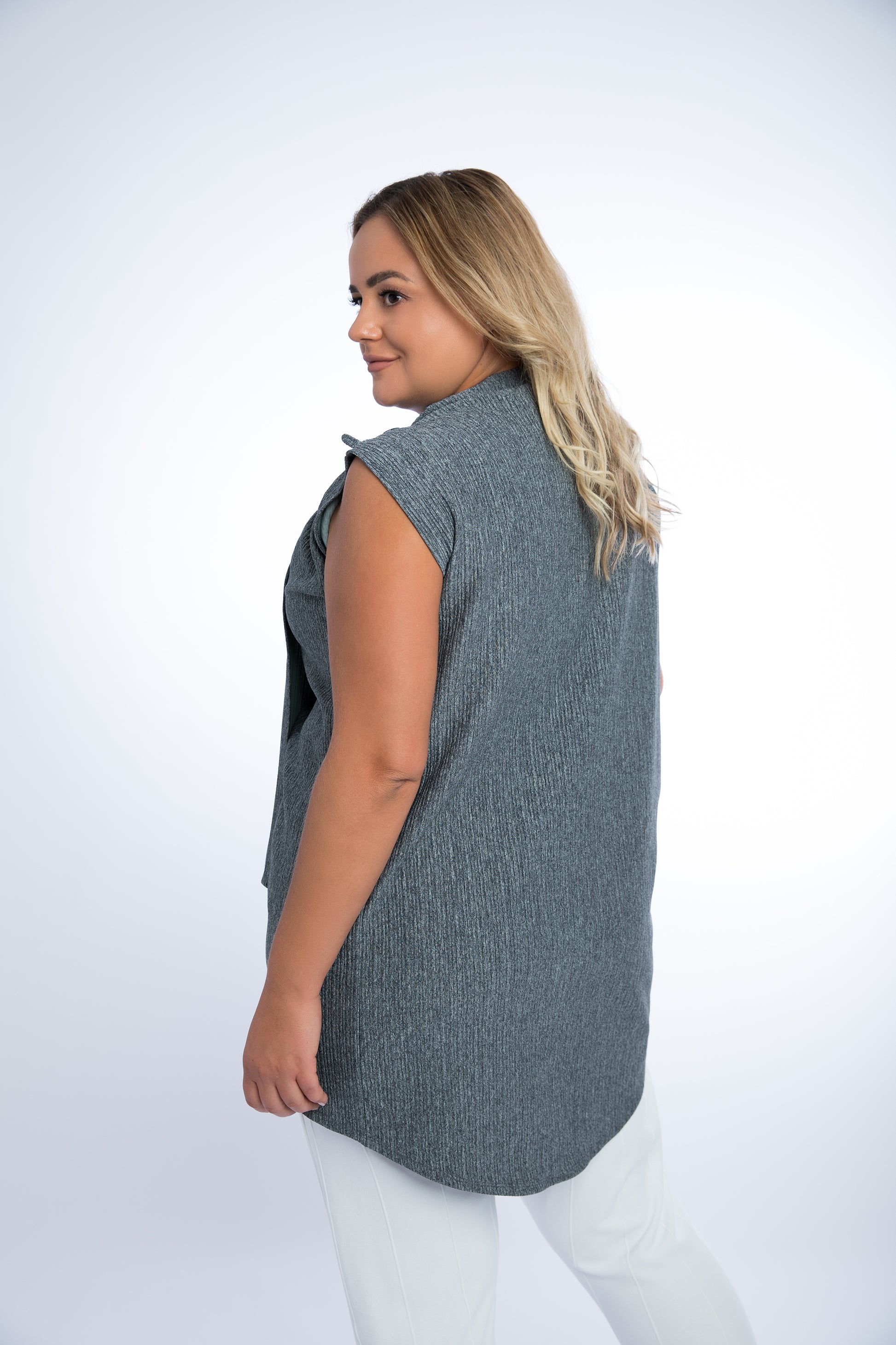 Aisha Long Vest Plus Size