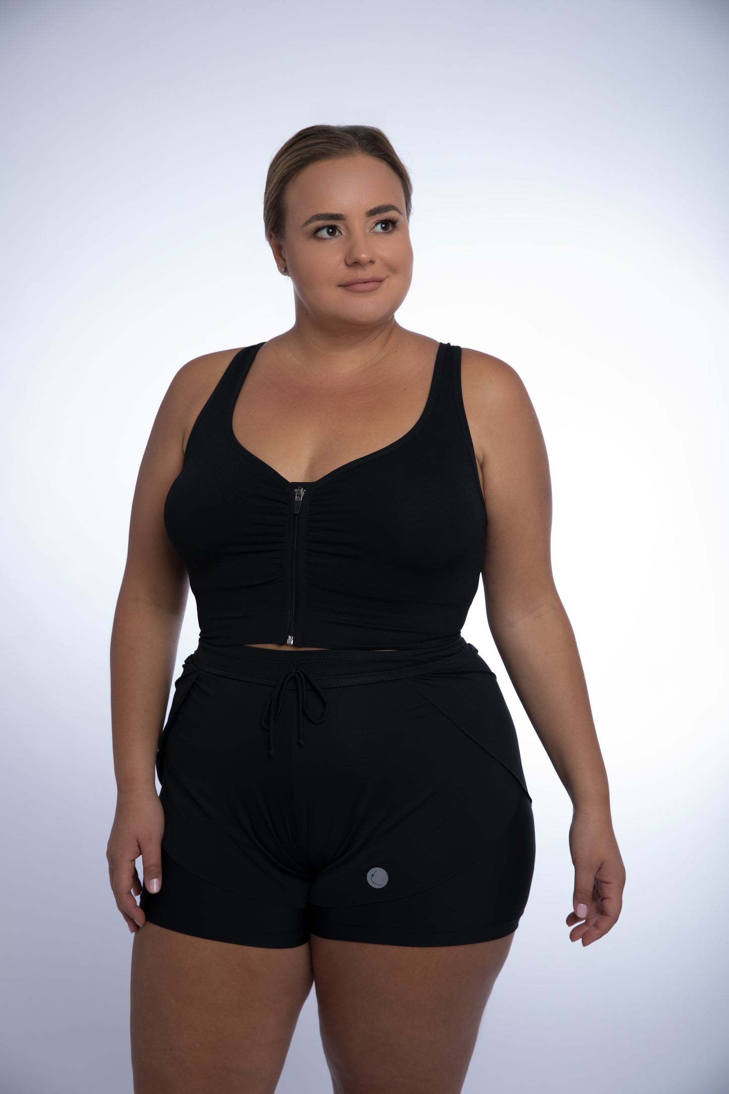 Kitty Double Layer Running Shorts Plus Size