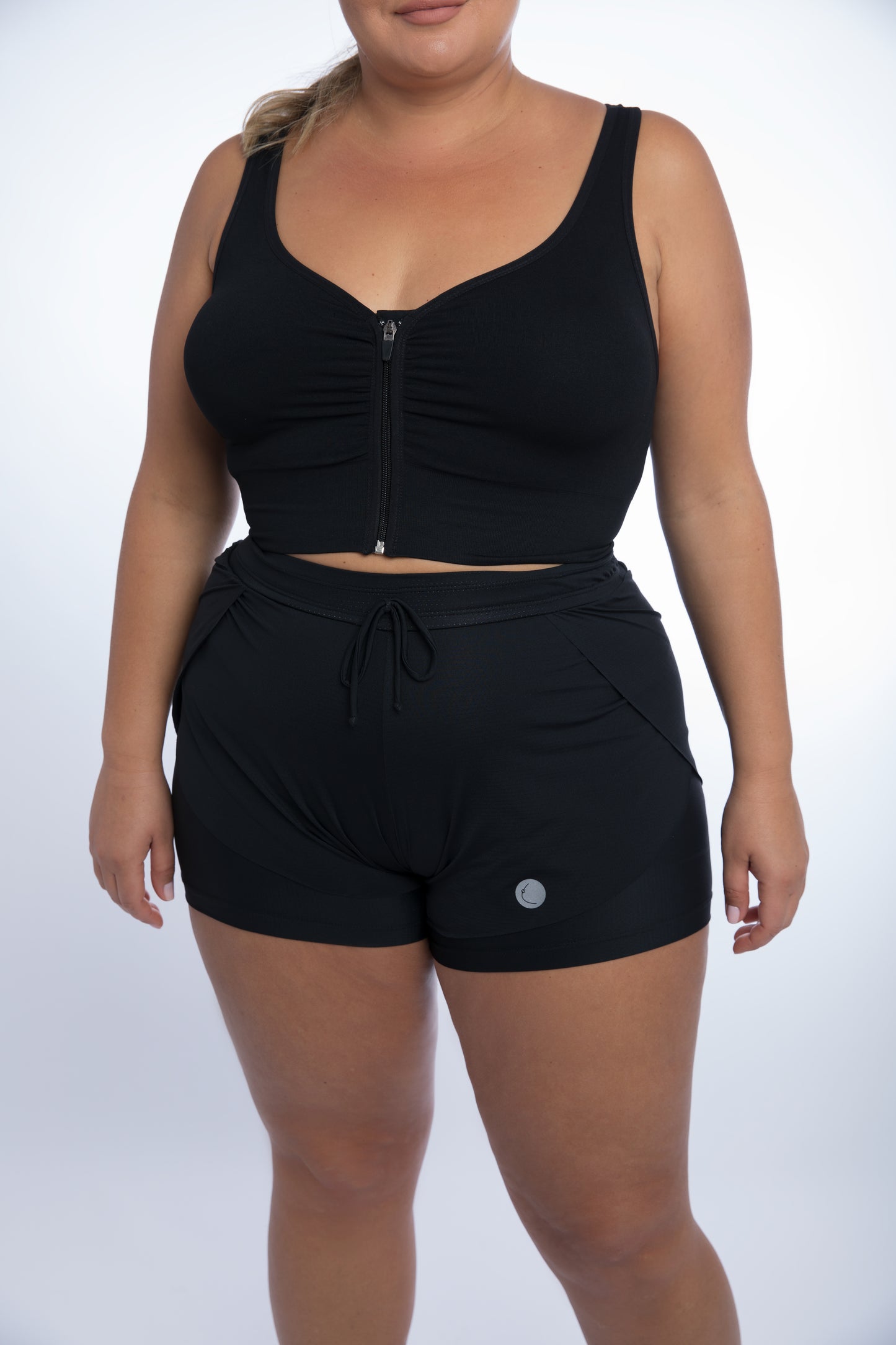 Kitty Double Layer Running Shorts Plus Size