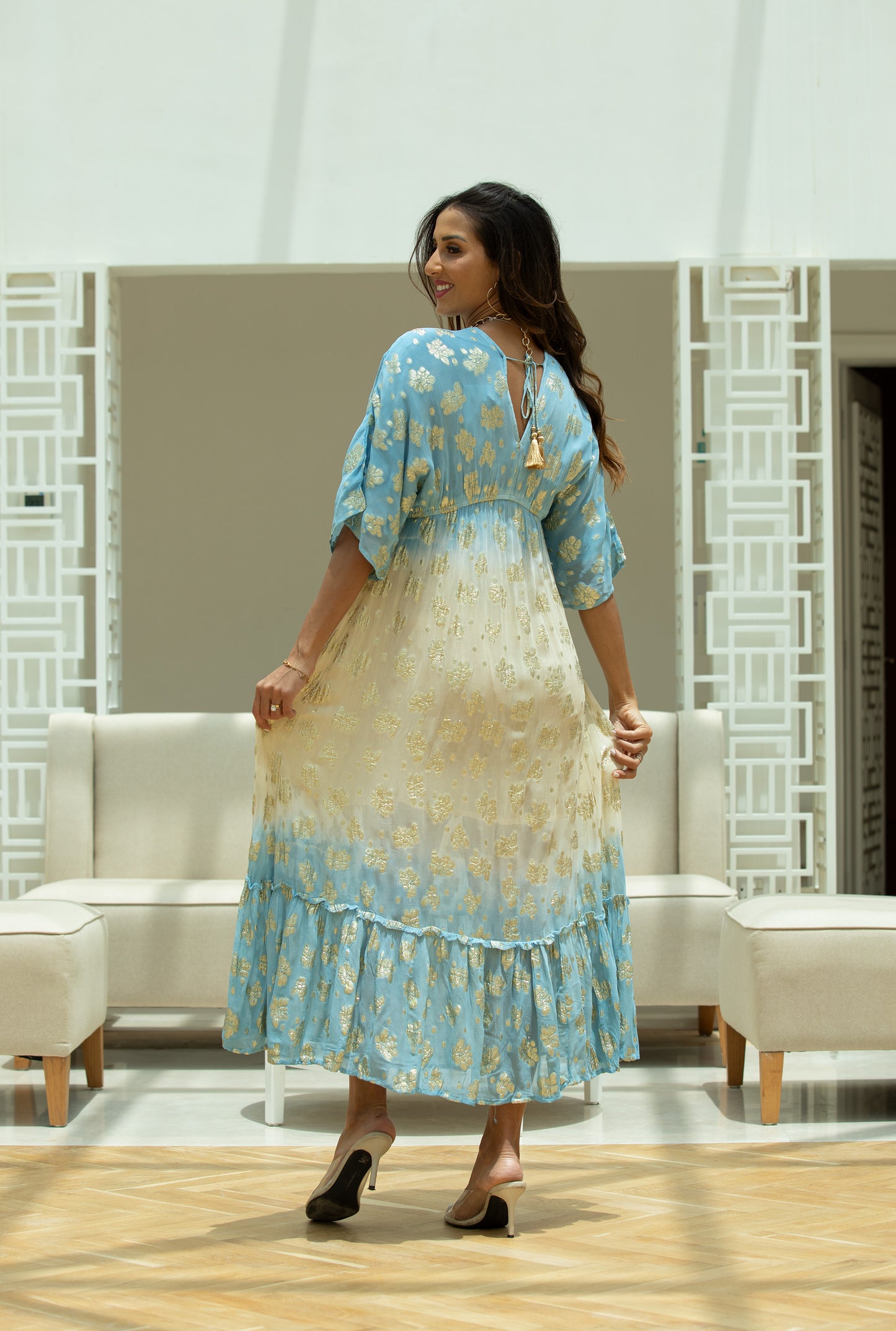 Mandala Dress Yellow Blue