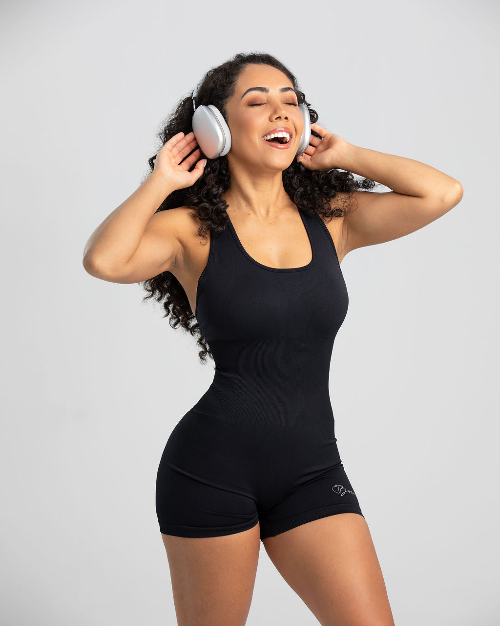 Maya Short Jumpsuit M BLACK