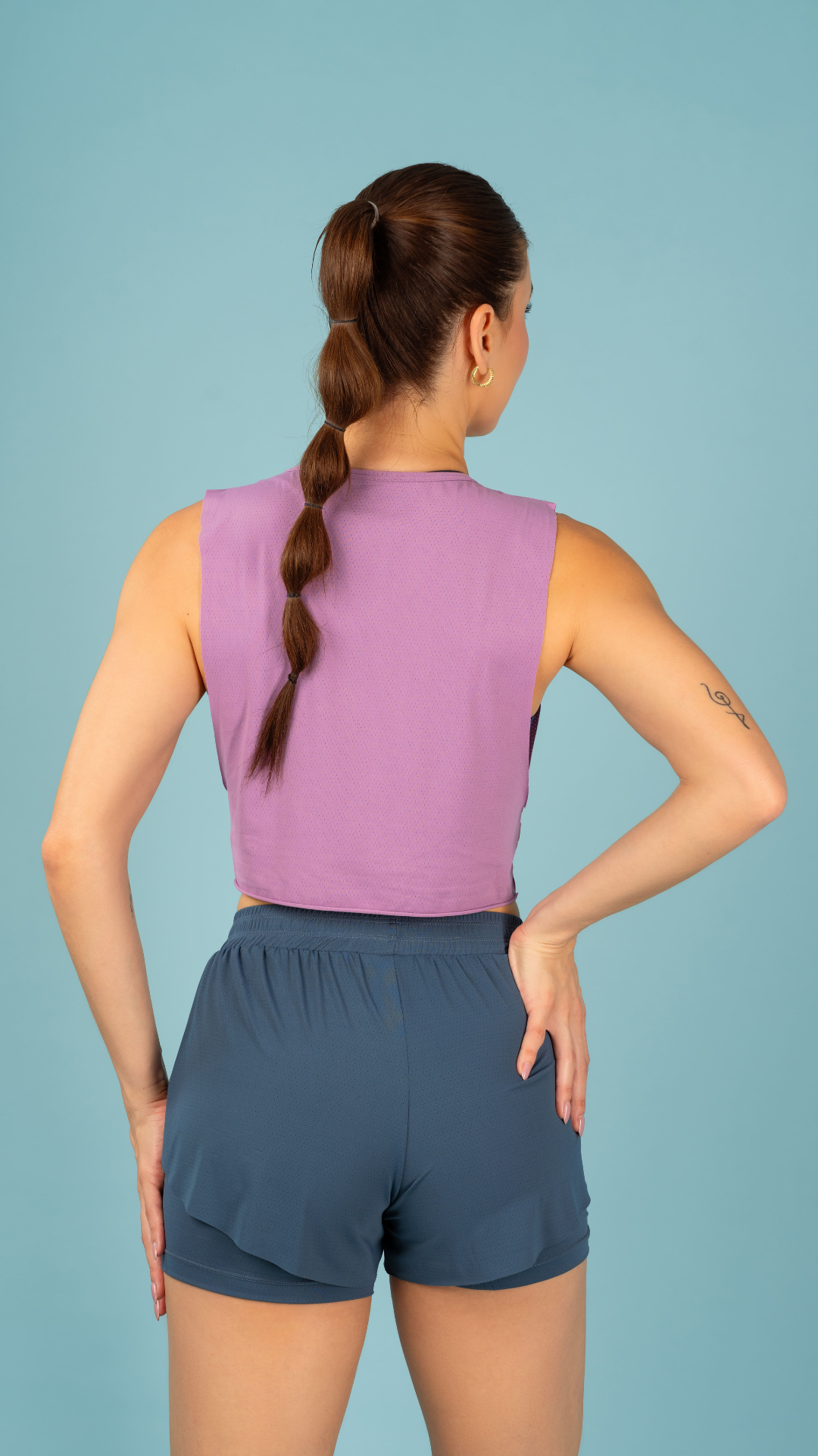 Tank Top Cropped New Trip Small Lilac