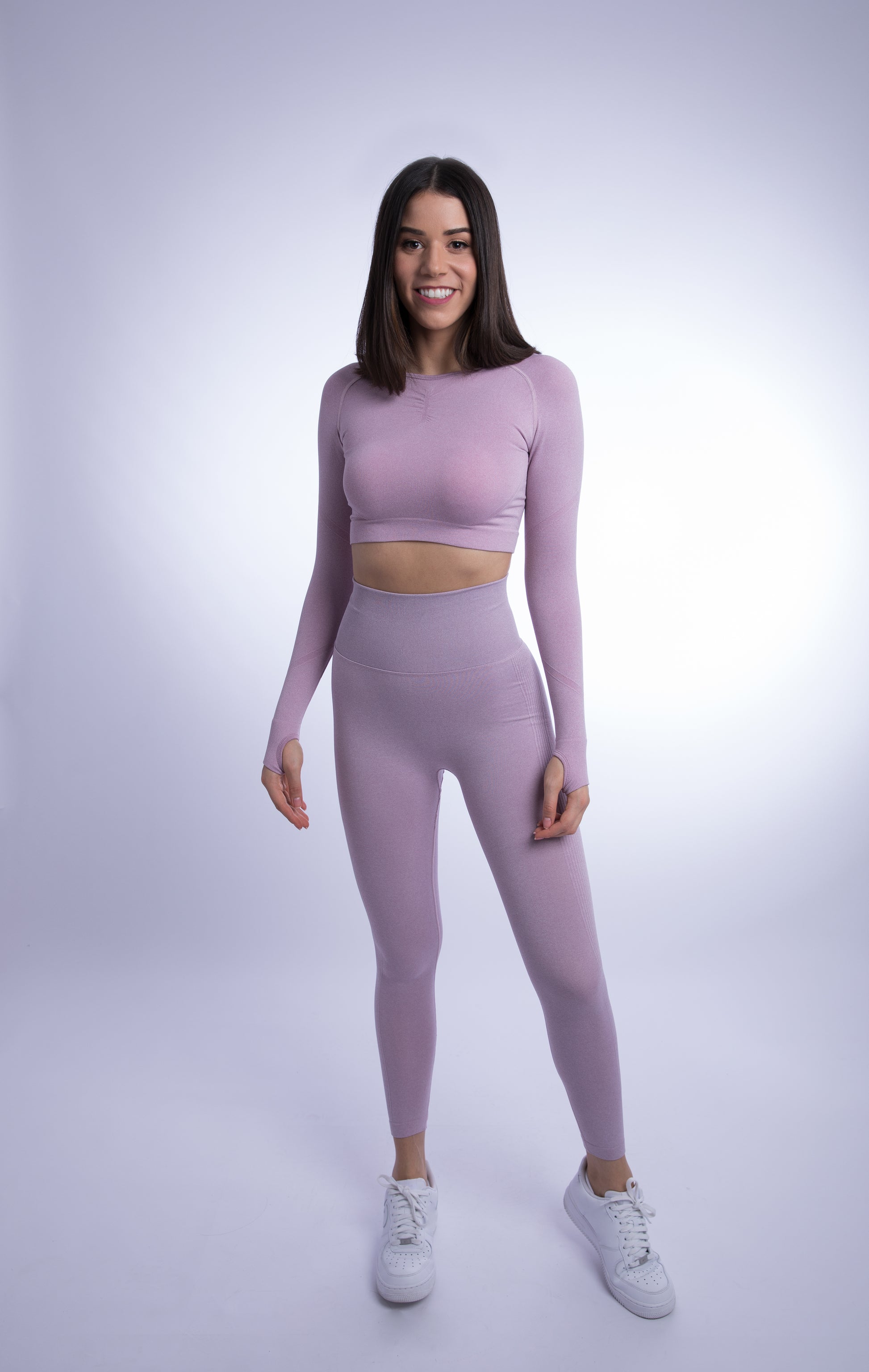 Alana Seamless Mesh Set Lavender S