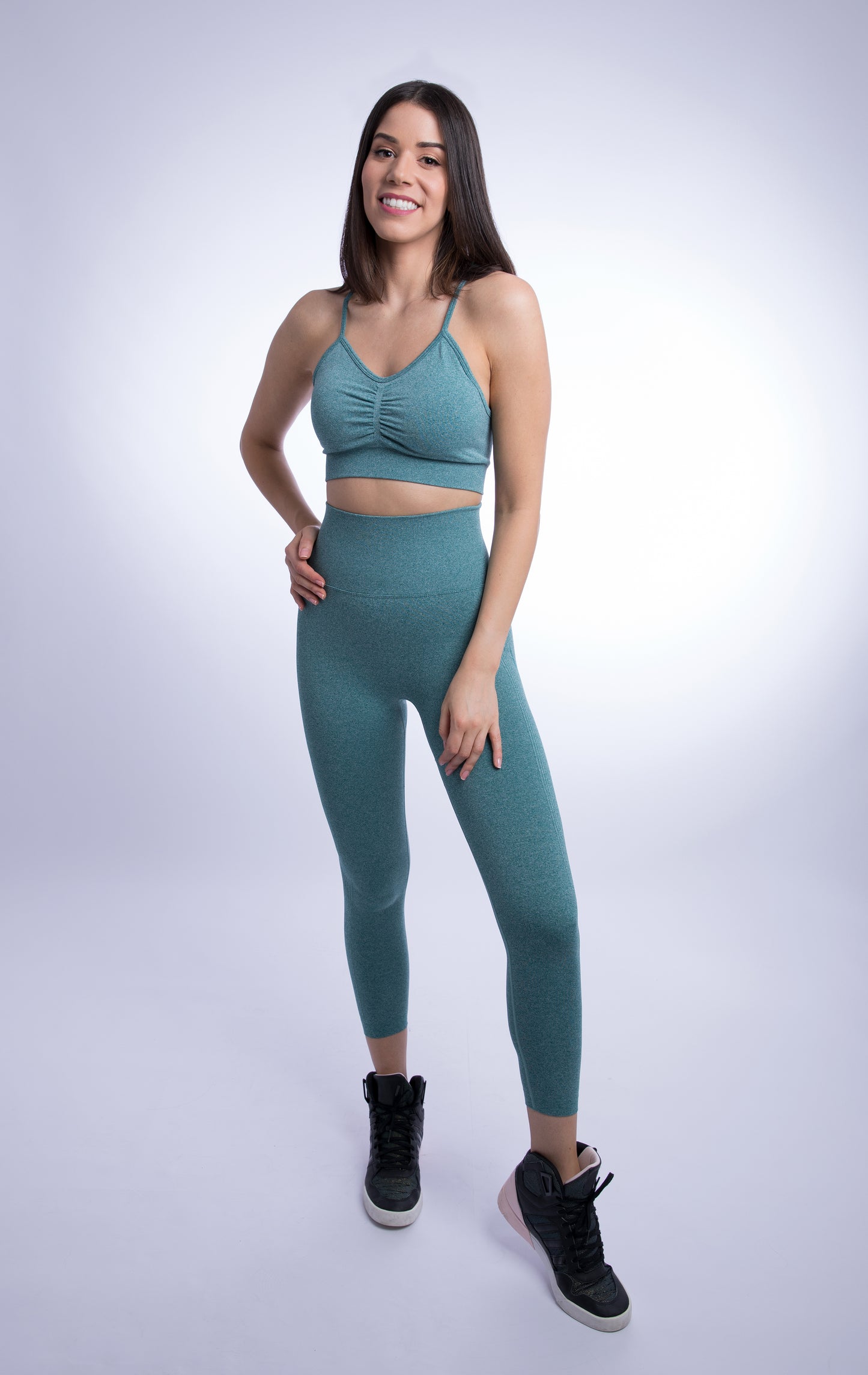 Jasmine Seamless Set with Crop Strap Top and Legging