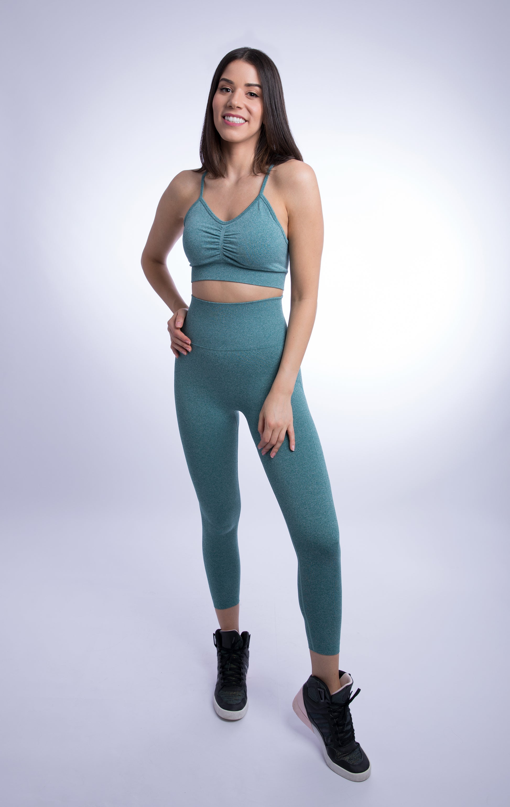 Jasmine Seamless Set with Crop Strap Top and Legging