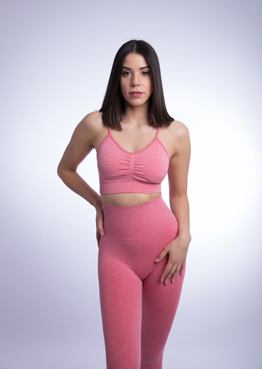 Jasmine Seamless Set with Crop Strap Top and Legging