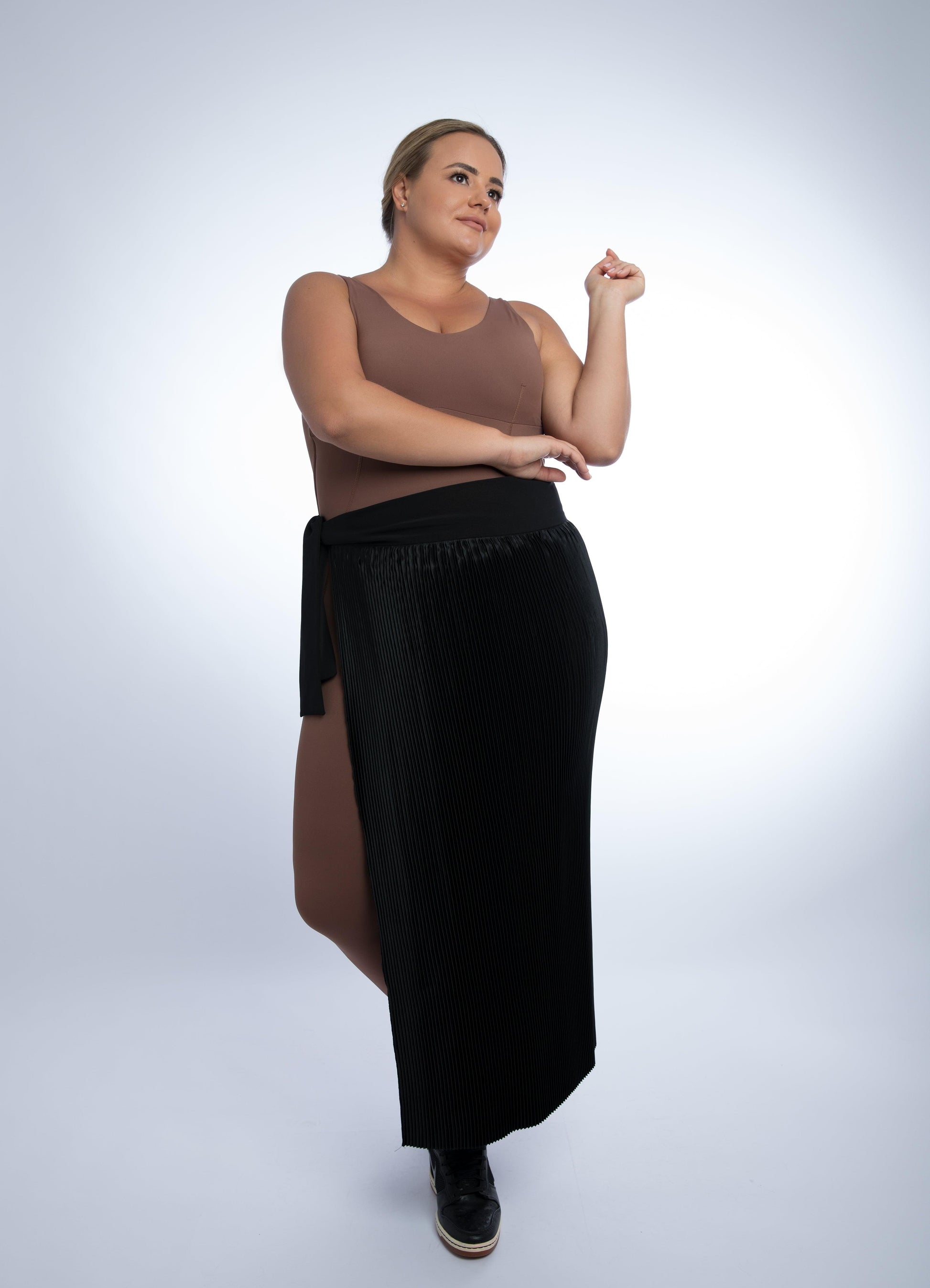Diva Semi Skirt Statement Piece Free Size Free Size Black