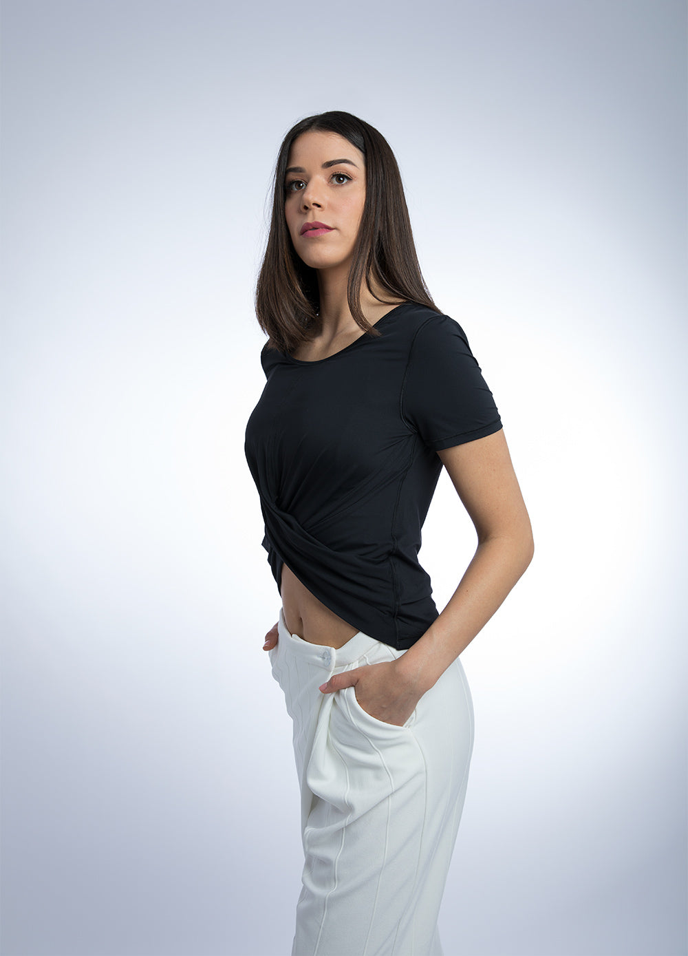 Margot Stylish Top M Black