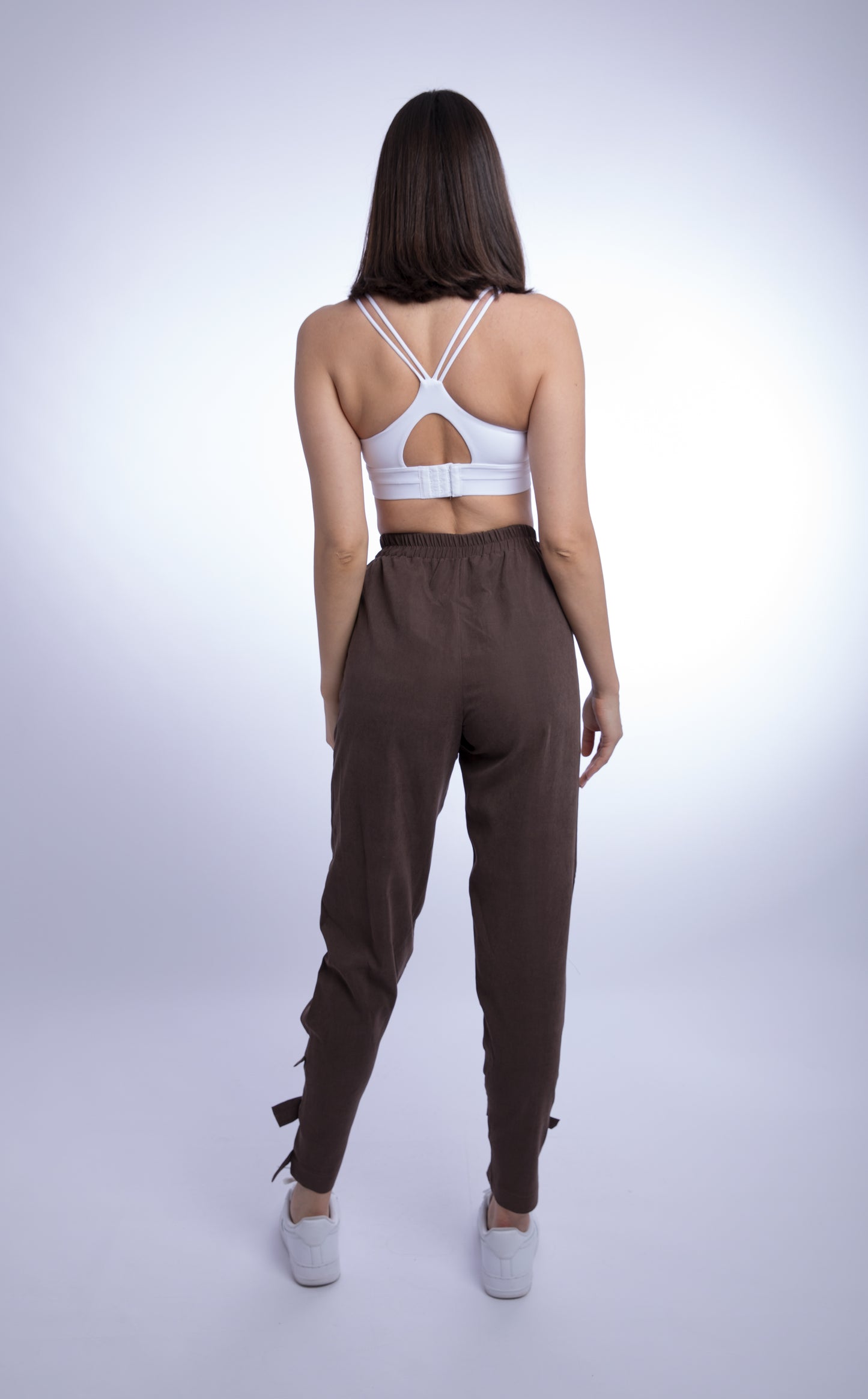 Martha City Pants L Deep Coffee