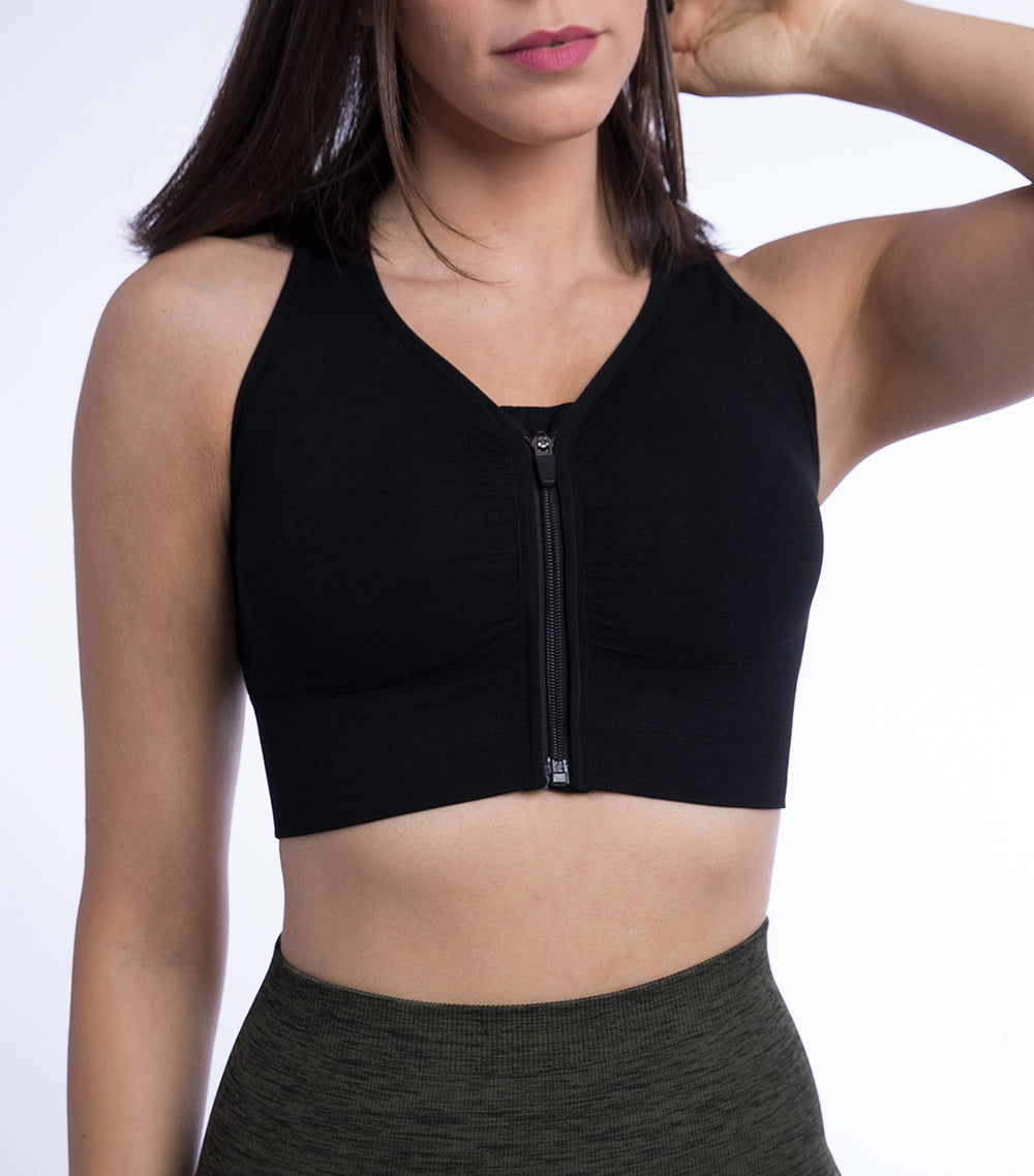 Melissa Fitness Bra Medium Impact Sports Bra M Black