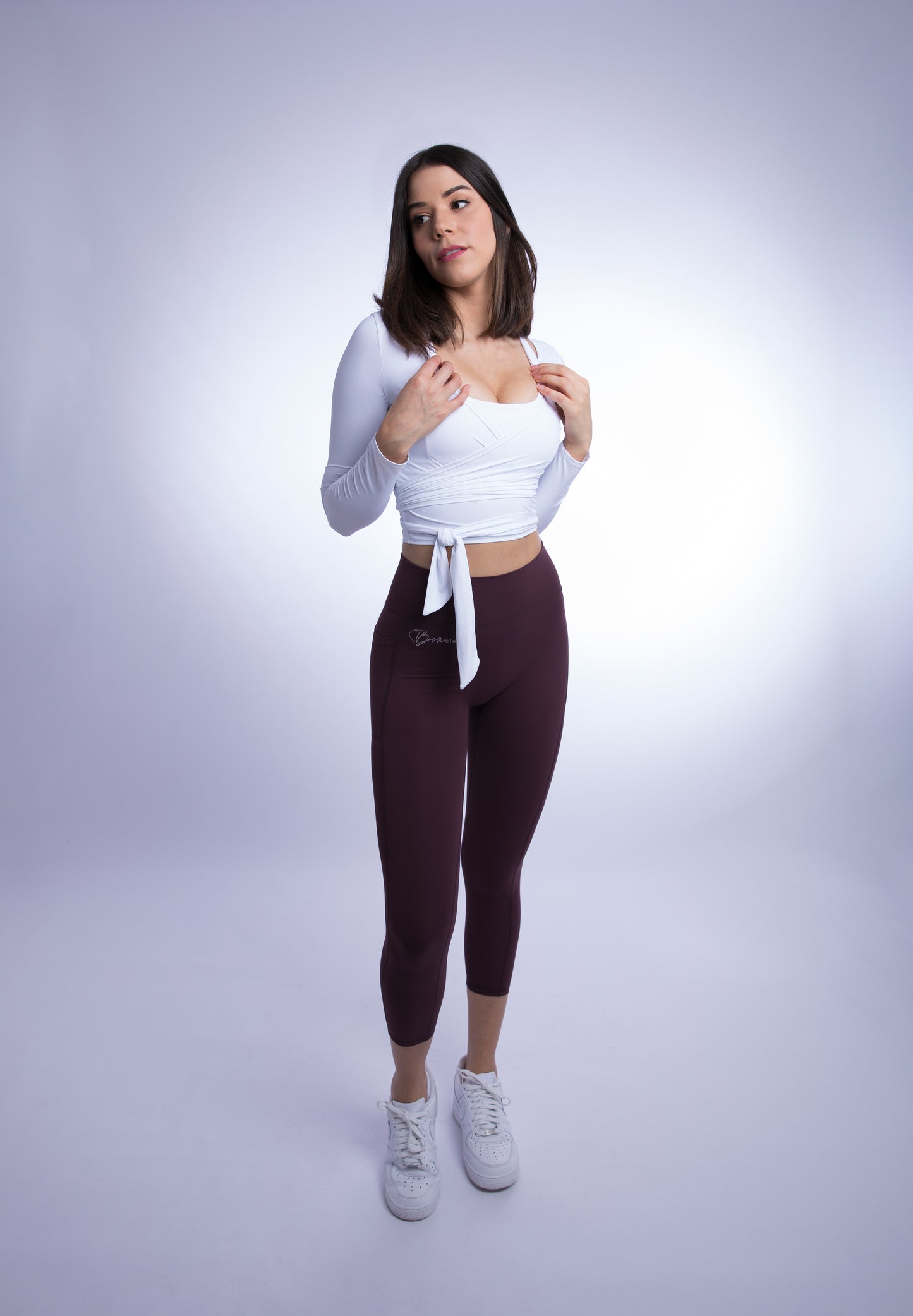 Lizzy Wrap Top M Snow White