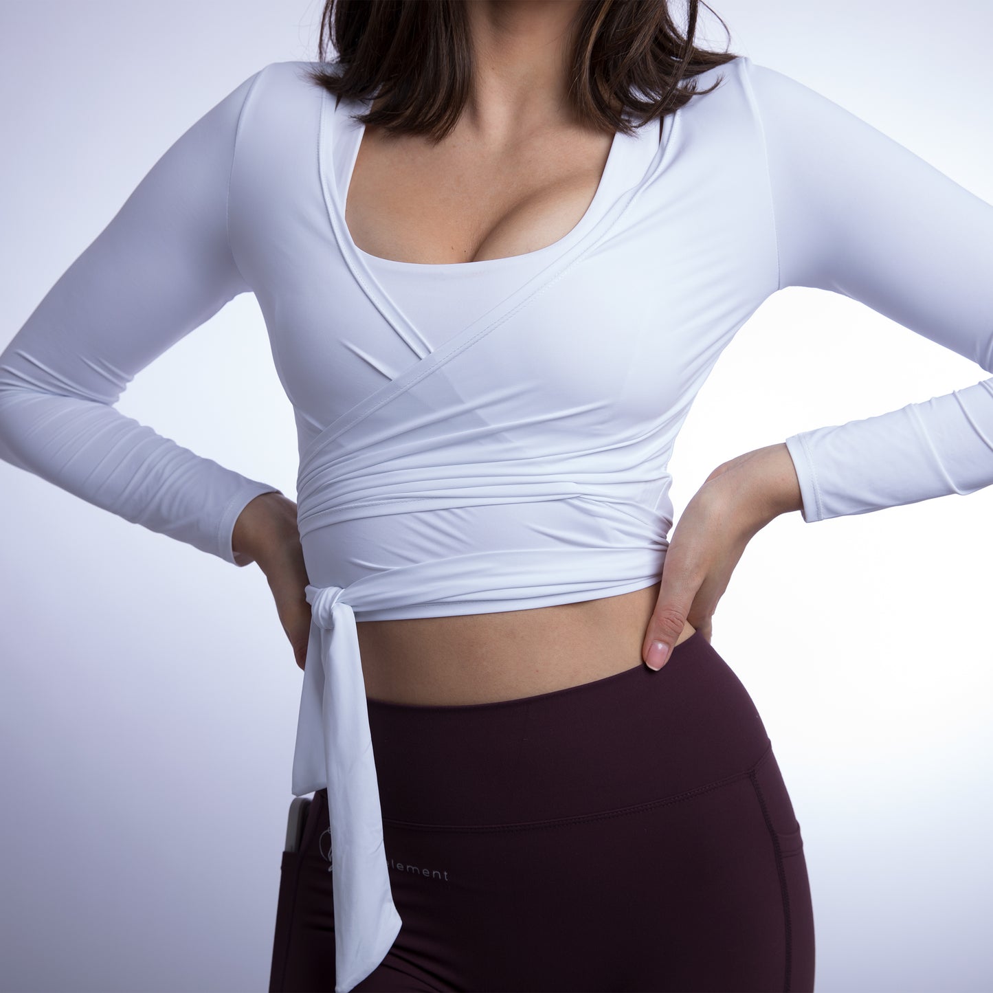 Lizzy Wrap Top S Snow White