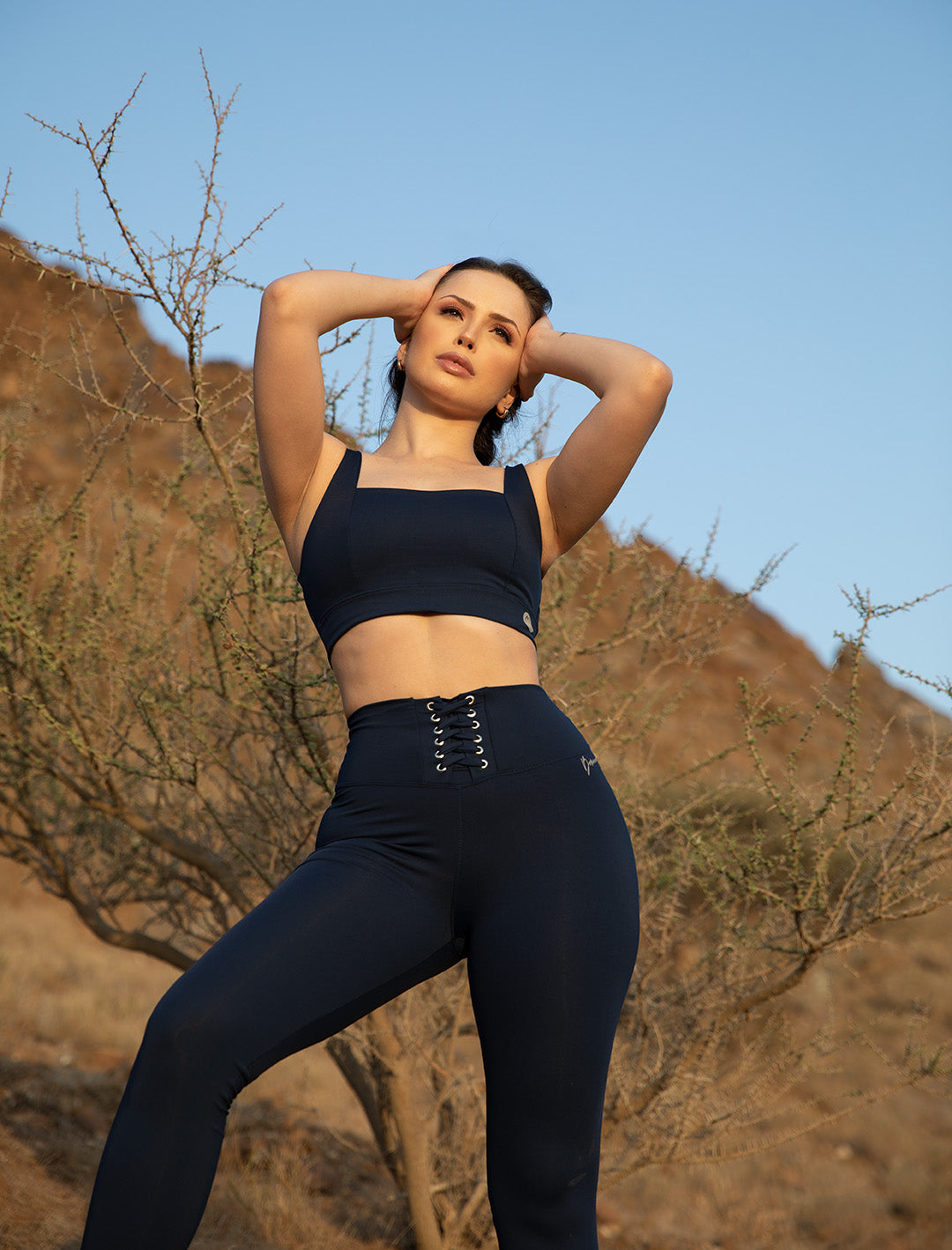 Spica intense sportswear set ultra-high waist gym leggings + sports br –  bonelement