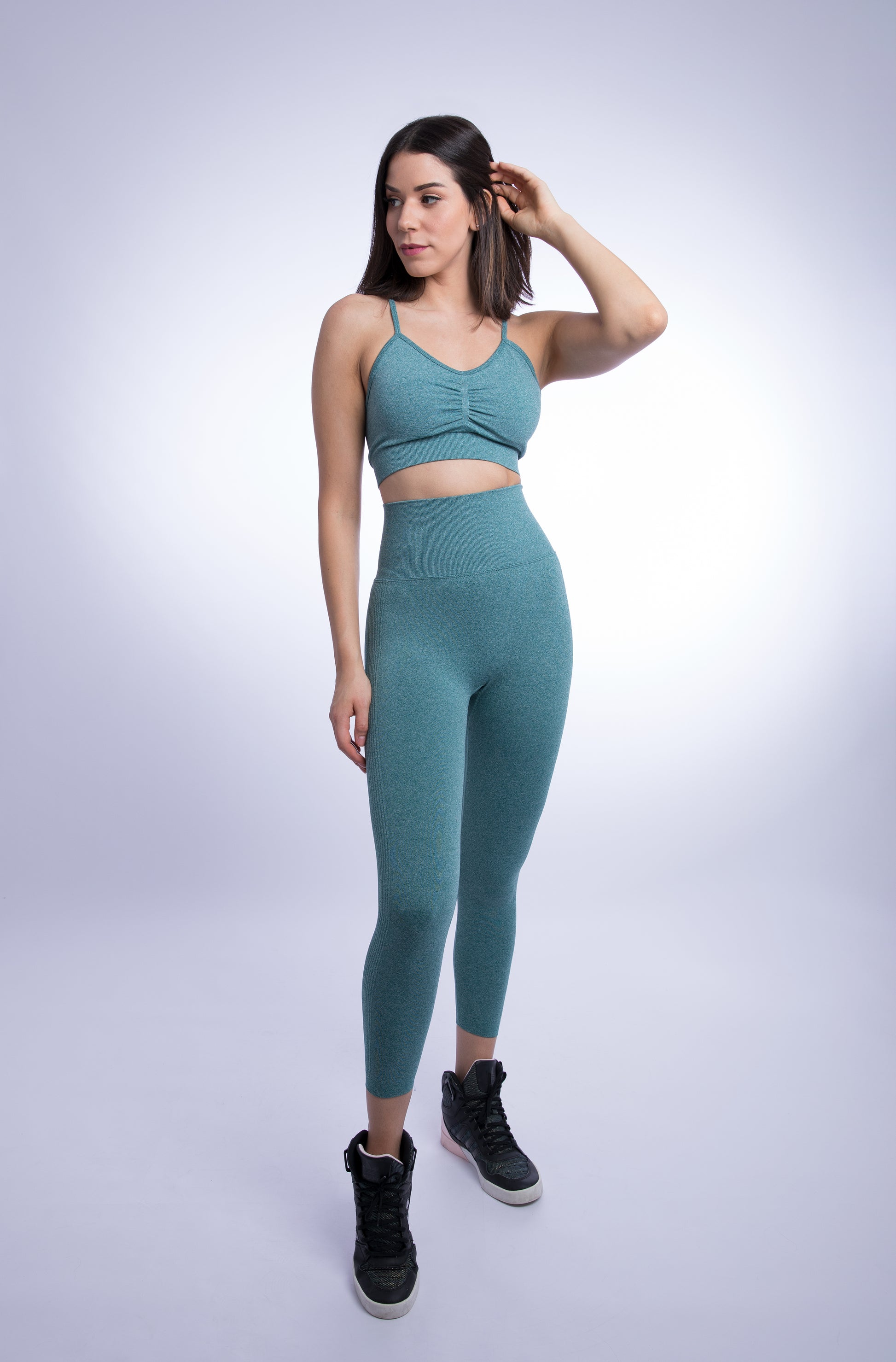 Jasmine Seamless Set with Crop Strap Top and Legging