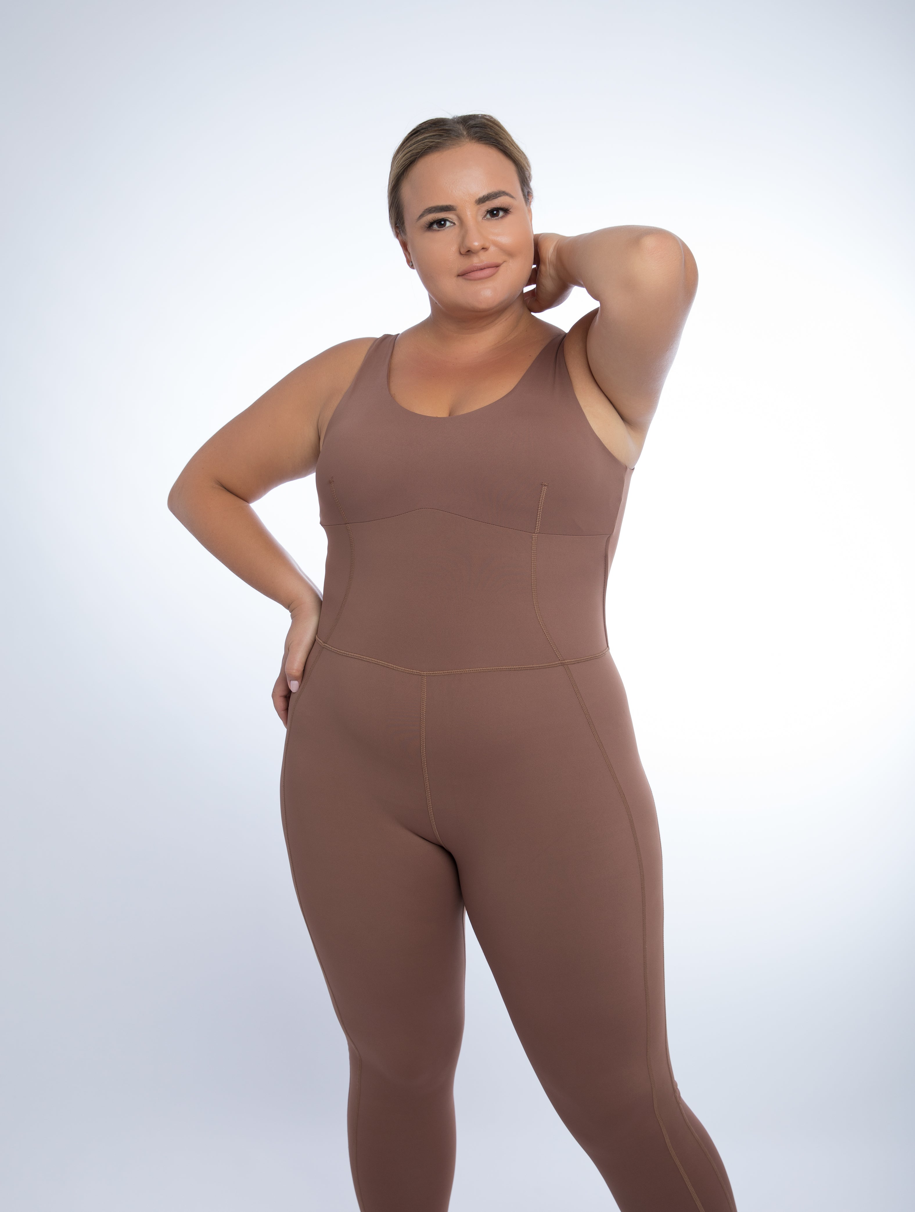 Tatiana Fitness Jumpsuit with Body Shaping Compression Plus Size –  bonelement