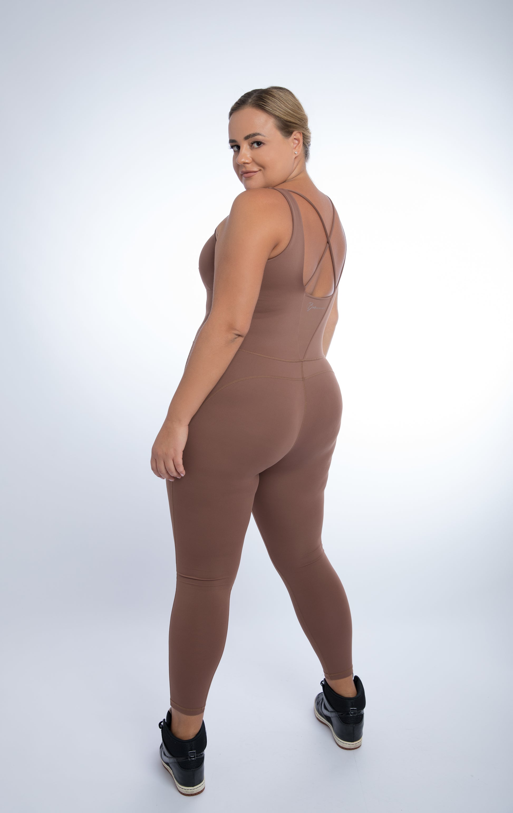 Tatiana Fitness Jumpsuit with Body Shaping Compression Plus Size
