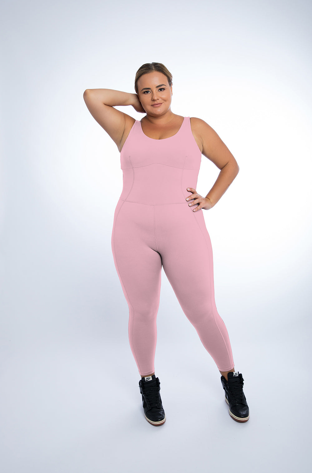 Tatiana Fitness Jumpsuit with Body Shaping Compression Plus Size